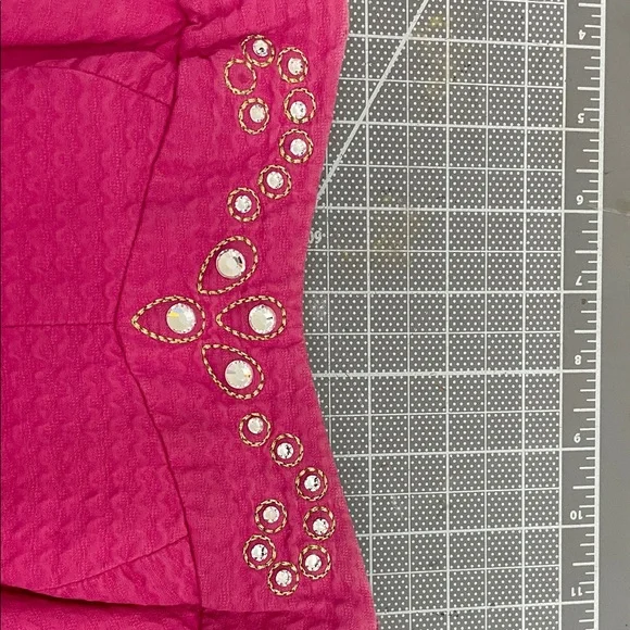 Lilly Pulitzer Strapless Hot Pink Beaded Sundress - Picture 5 of 6